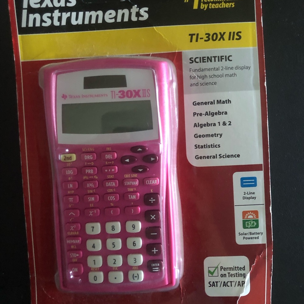 Texas Instruments Pink TI-30X IIS Calculator